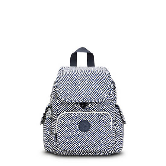 Kipling City Pack Mini Printed Rugzak Wit | België 1721LI